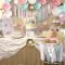 a pink &amp; gold carousel 1st birthday party | carousel, birthdays and gold