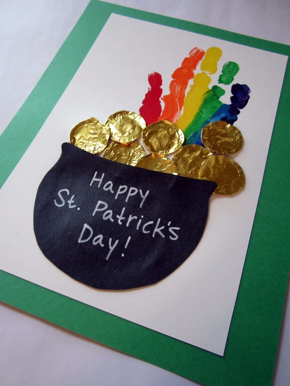 10 Cute St Patrick Day Craft Ideas a super cute kids st patricks day rainbow handprint craft saints 2022