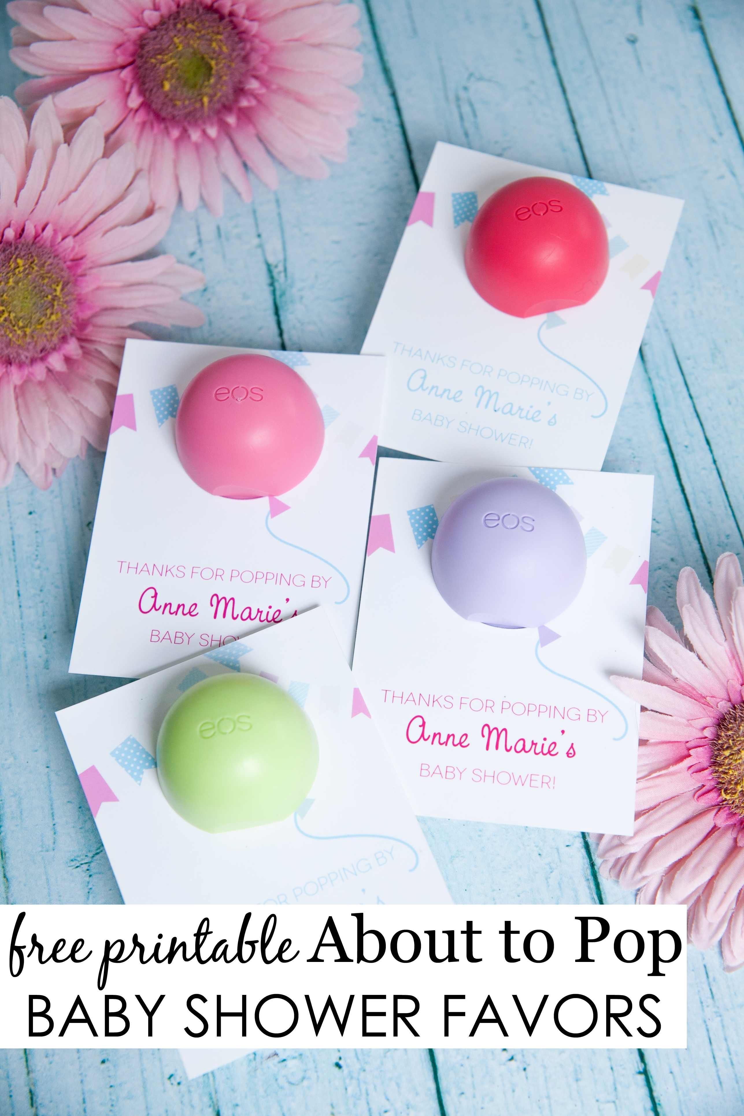 10 Most Recommended Baby Girl Shower Favor Ideas about to pop baby shower favor eos lip balm shower favors and eos 2022
