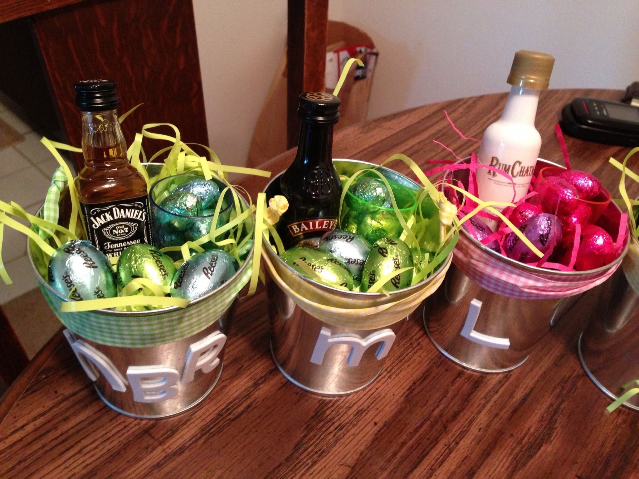 10 Stylish Easter Gift Ideas For Adults adult easter baskets favorite booze shot glass and chocolate 1 2022