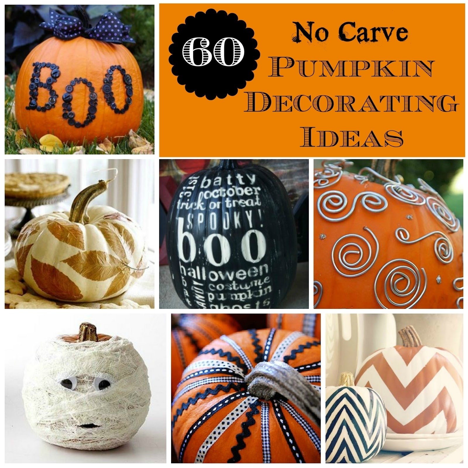 10 Wonderful No Carving Pumpkin Decorating Ideas all things katie marie 60 no carve pumpkin decorating ideas 3 2022