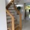 alluring design ideas of small space staircase with brown wooden