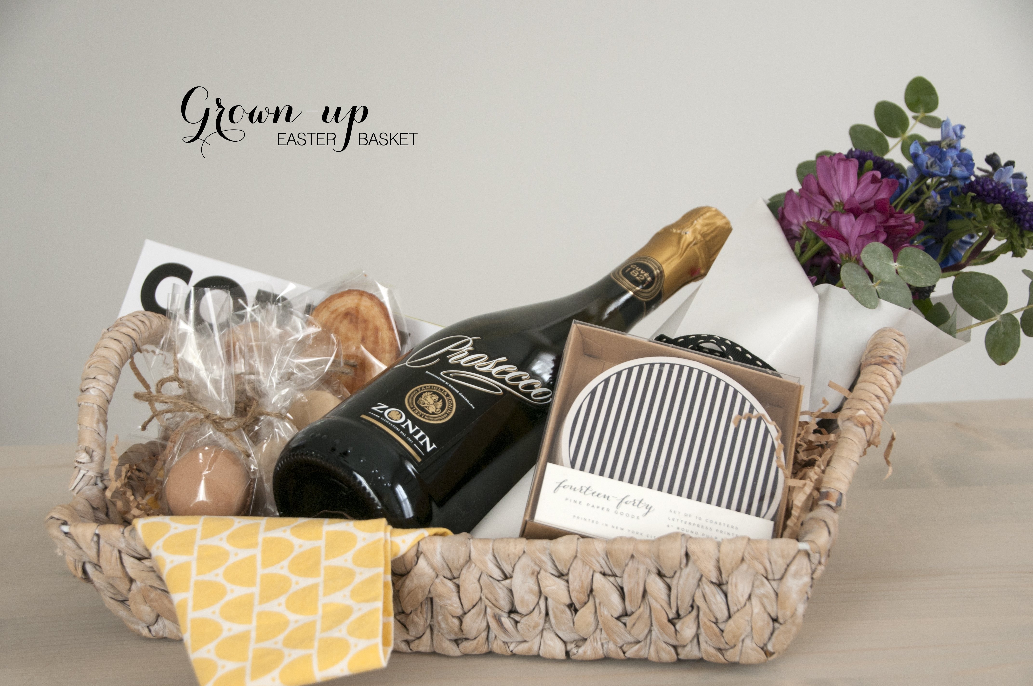 10 Beautiful Easter Baskets Ideas For Adults an easter basket for grown ups earnest home co 1 2022