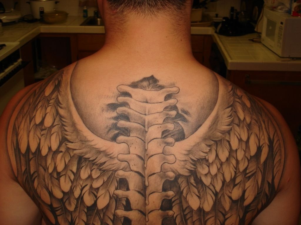 10 Gorgeous Badass Tattoo Ideas For Guys angel wing tattoos for men tatoo tattoo and tatt 2022