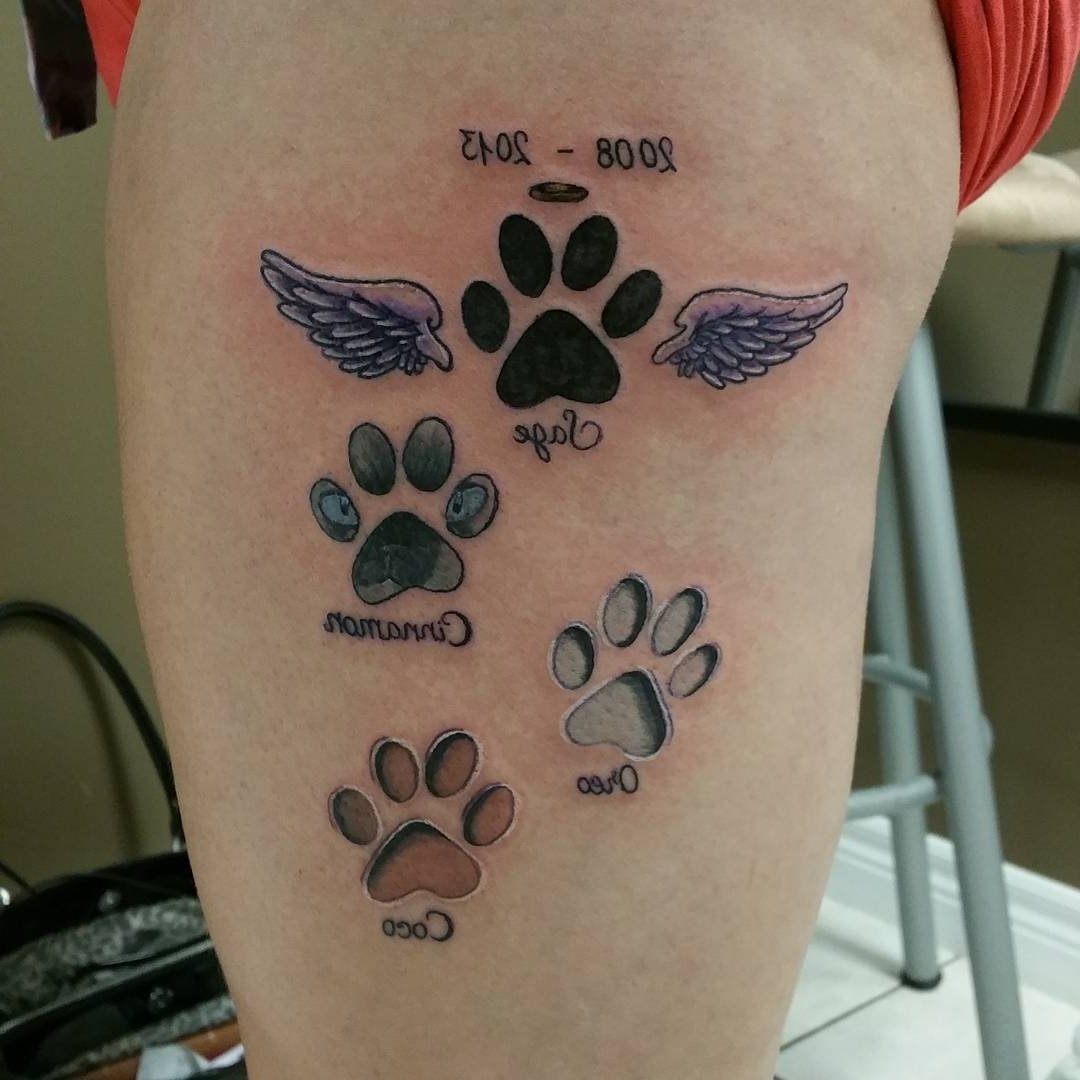 10 Stylish Dog Paw Print Tattoo Ideas animal paw print tattoo dog paw prints tattoo designs fresh 2017 2022