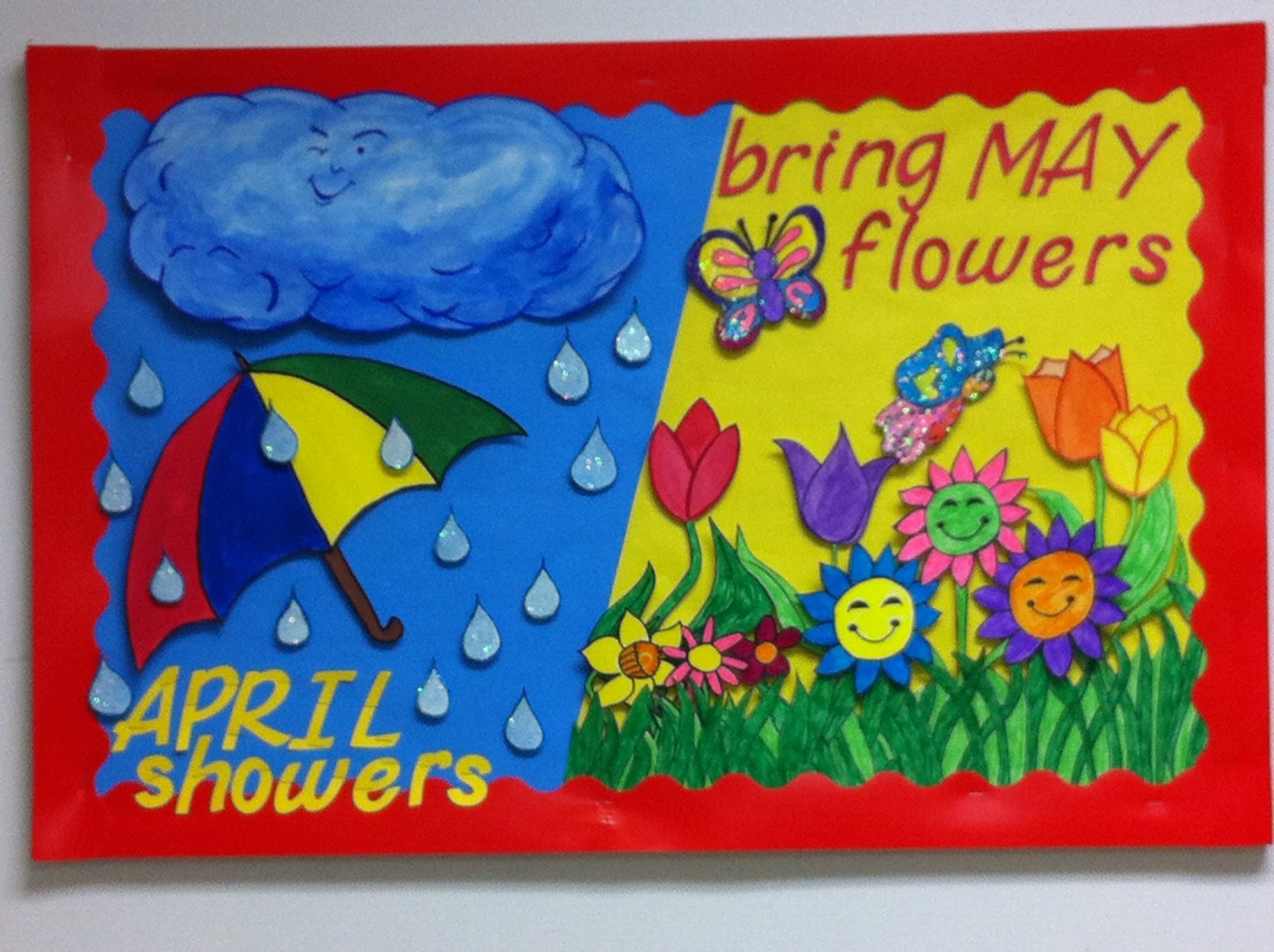 10 Attractive April Showers Bulletin Board Ideas 2024