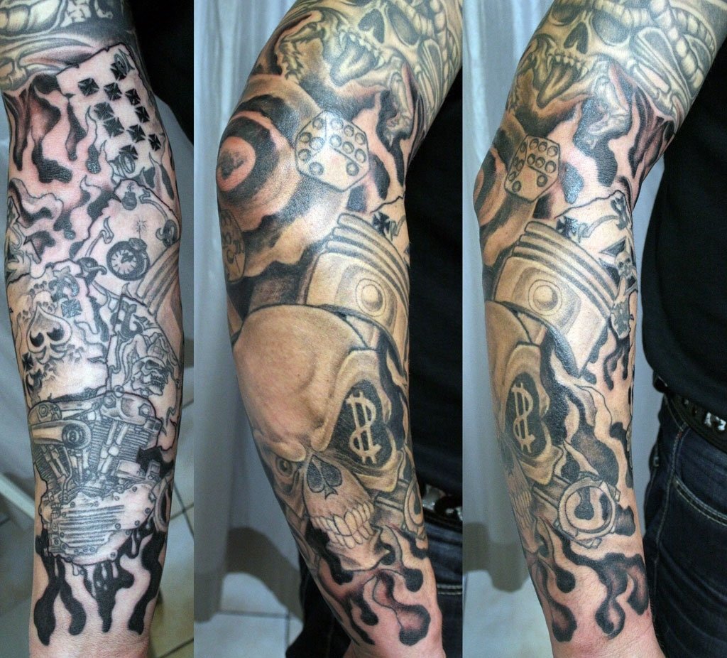 10 Attractive Upper Arm Tattoo Ideas For Men 2023 - Arm Sleeve Tattoo Designs For Men Cool Tattoos BonbaDen 1