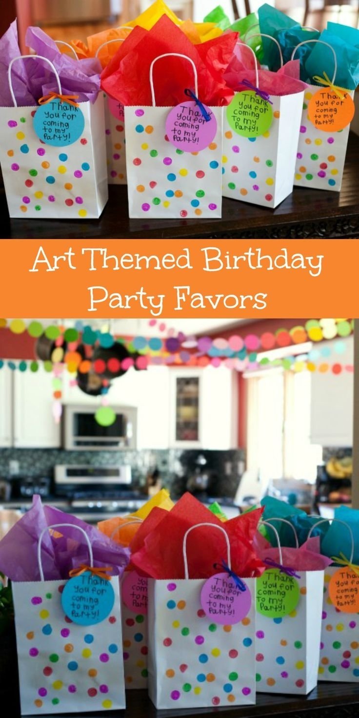 10 Wonderful Party Favor Ideas For Kids art party birthday colourful art birthday party art birthday 4 2022