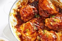 asian chicken thighs recipe | taste of home