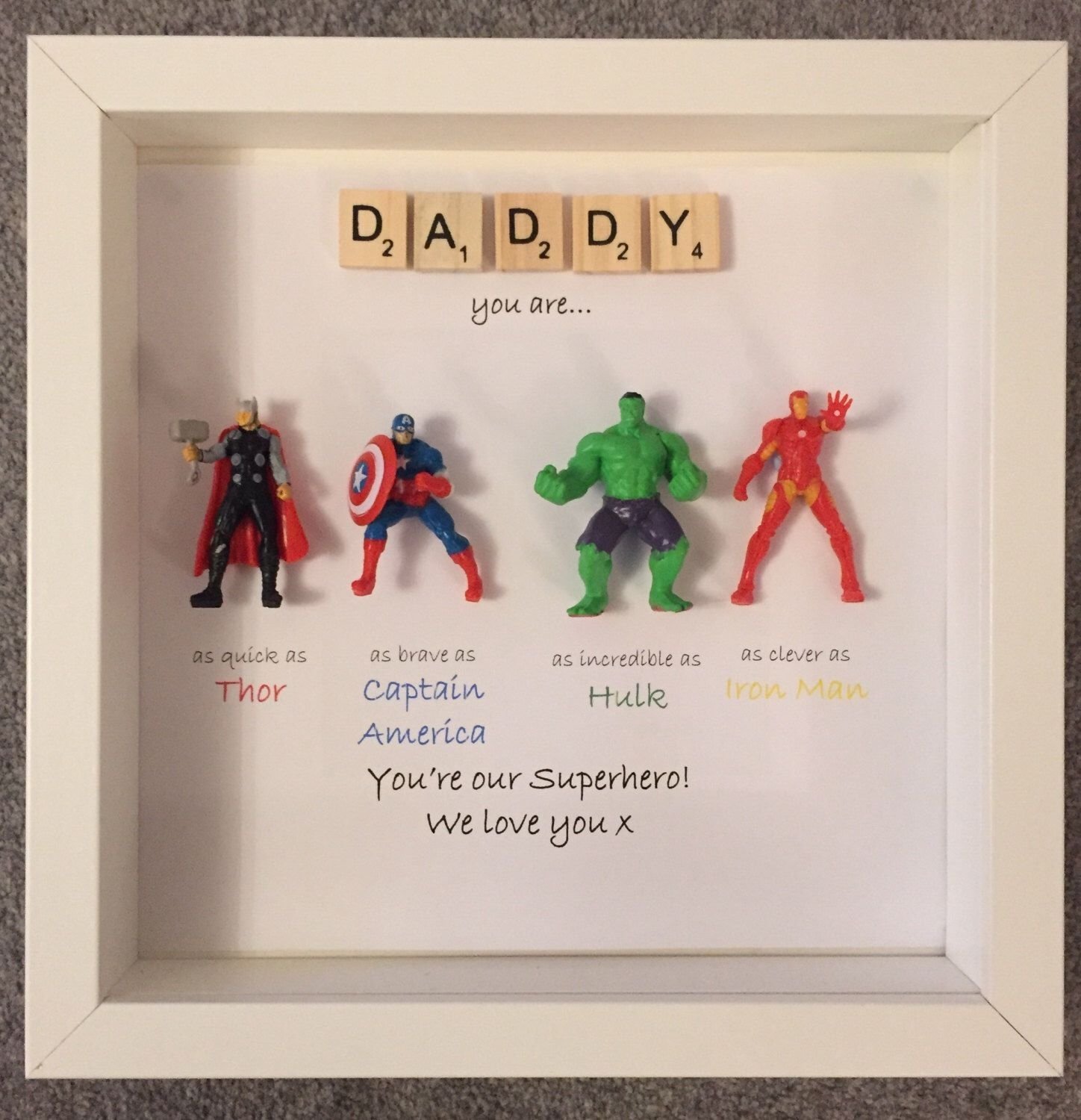 10 Unique Birthday Present Ideas For Dad avengers superhero figures frame gift ideal for dad brother 2022