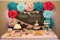 baby girl first birthday party decorations at home ideas - youtube