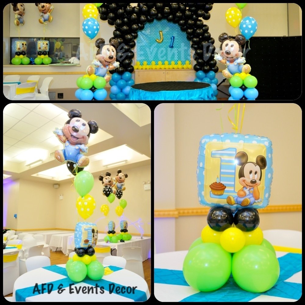 10 Fabulous Baby Mickey Mouse Party Ideas baby mickey mouse themed birthday party decor by azcona floral 2022