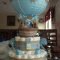 baby shower boy hot air balloon diaper cake | baby | pinterest