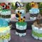 baby shower ideas for my sil 1 jungle theme mini diaper cake baby