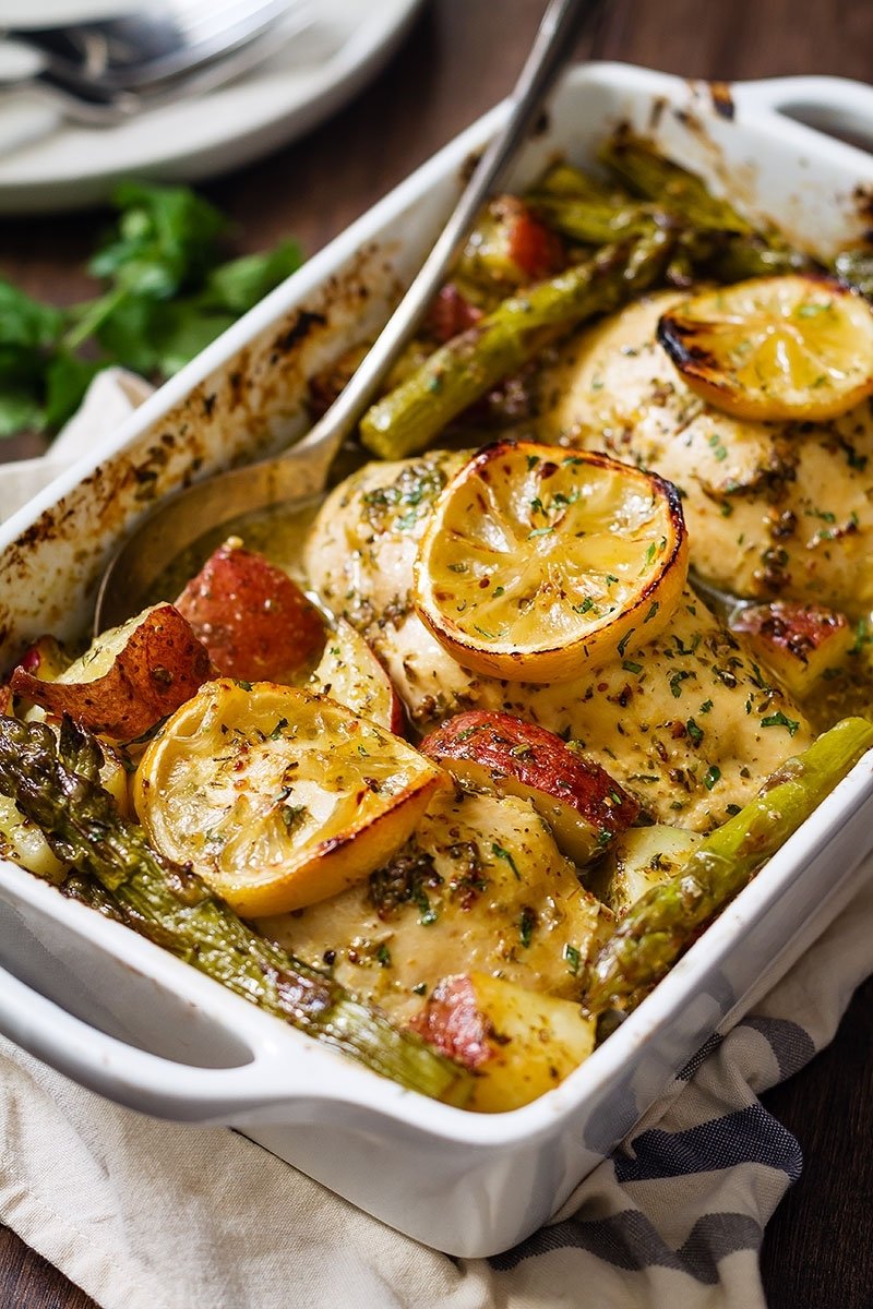 10 Gorgeous Dinner Ideas With Chicken Breast baked chicken breasts with lemon veggies eatwell101 2022