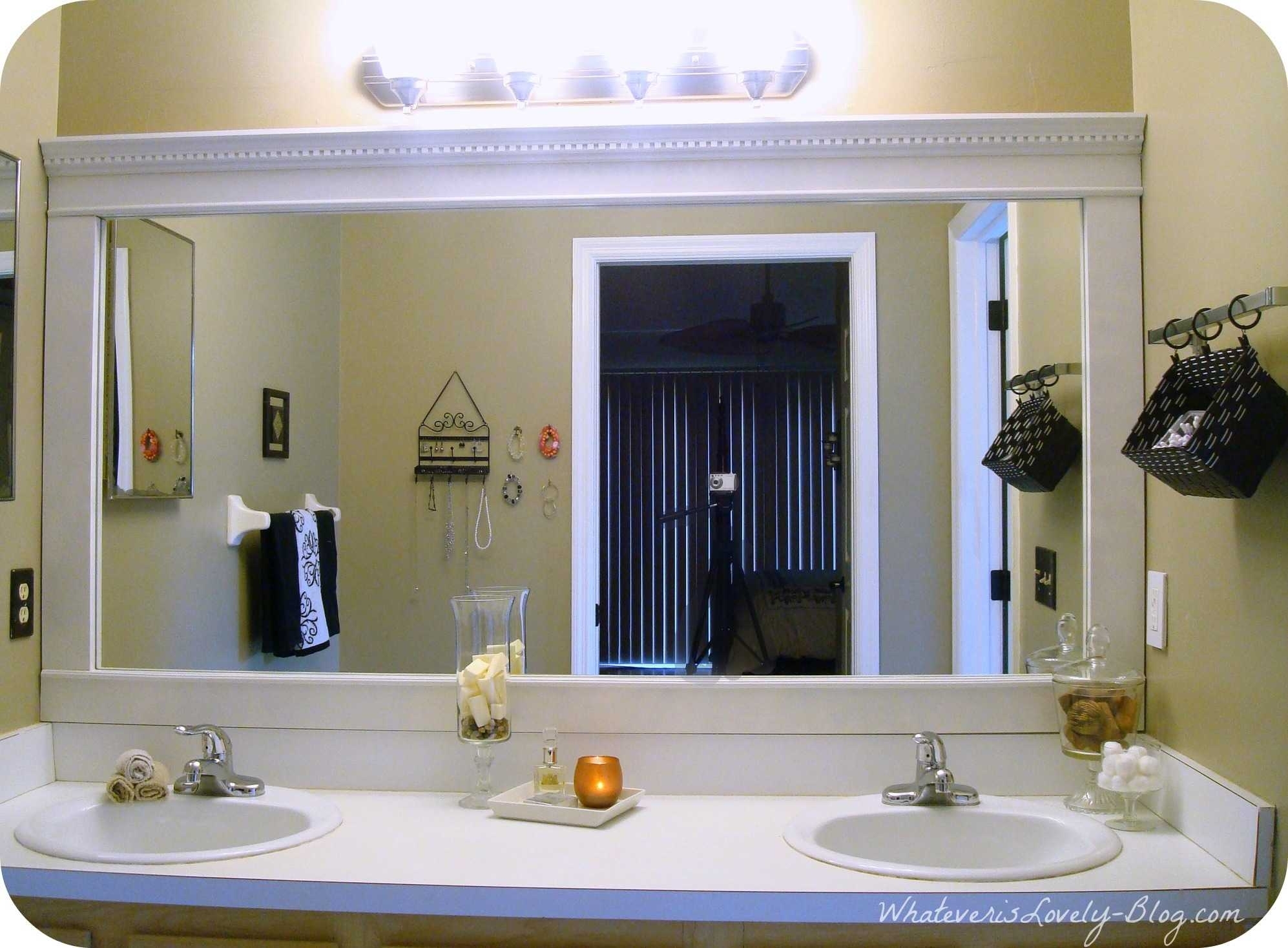 10 Lovable Diy Bathroom Mirror Frame Ideas %name 2022