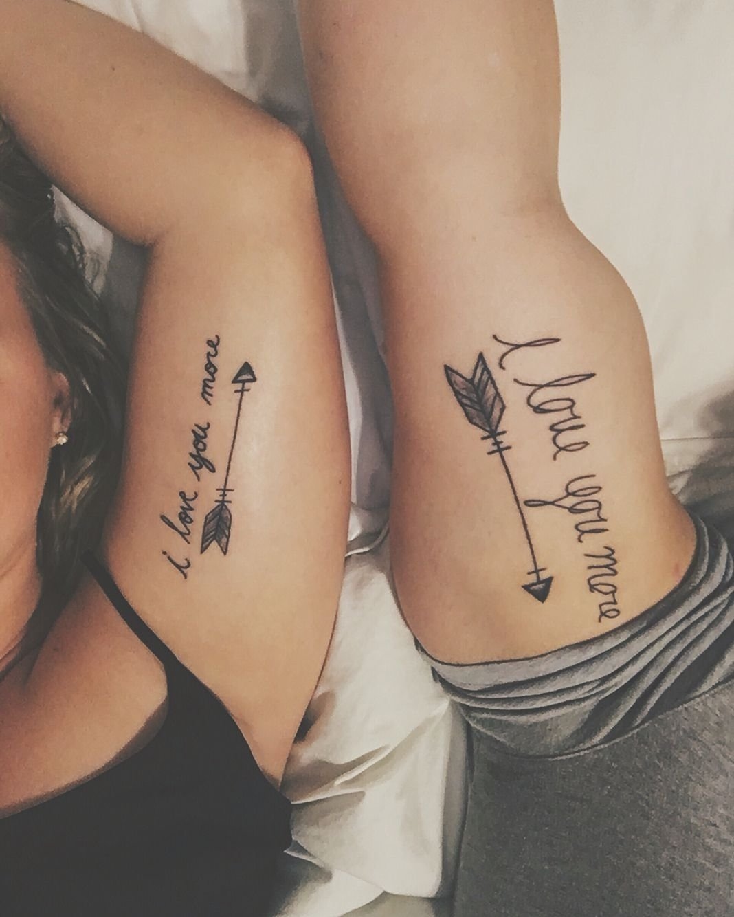 10 Attractive Tattoo Ideas For Married Couples bicep tattoo couple tattoo i love you more handwritten tattoo 1 2022