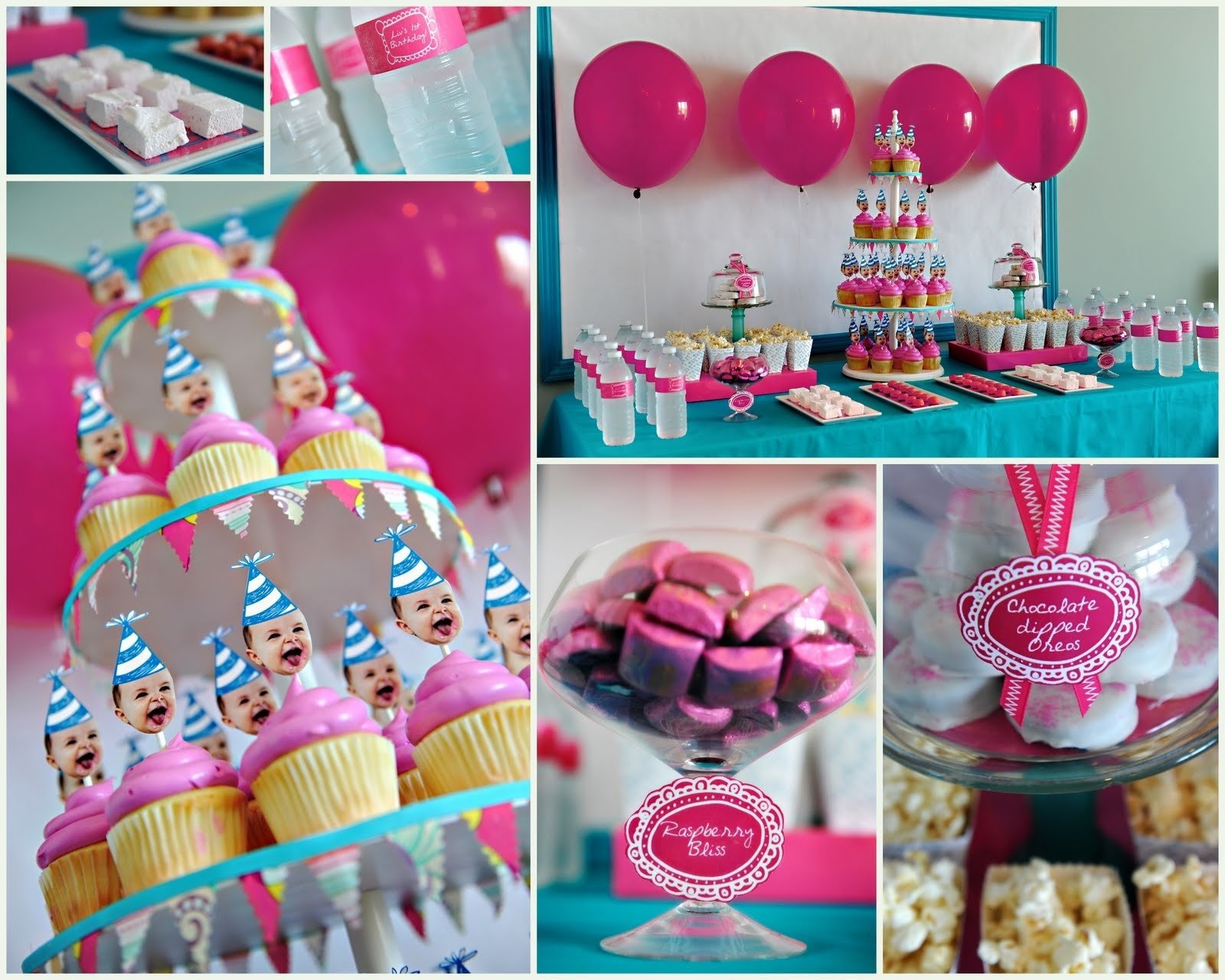 10 Trendy Baby Girl First Birthday Theme Ideas birthday party ideas with balloon and cupcake lets party 16 2024