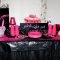black and pink party ideas - nisartmacka