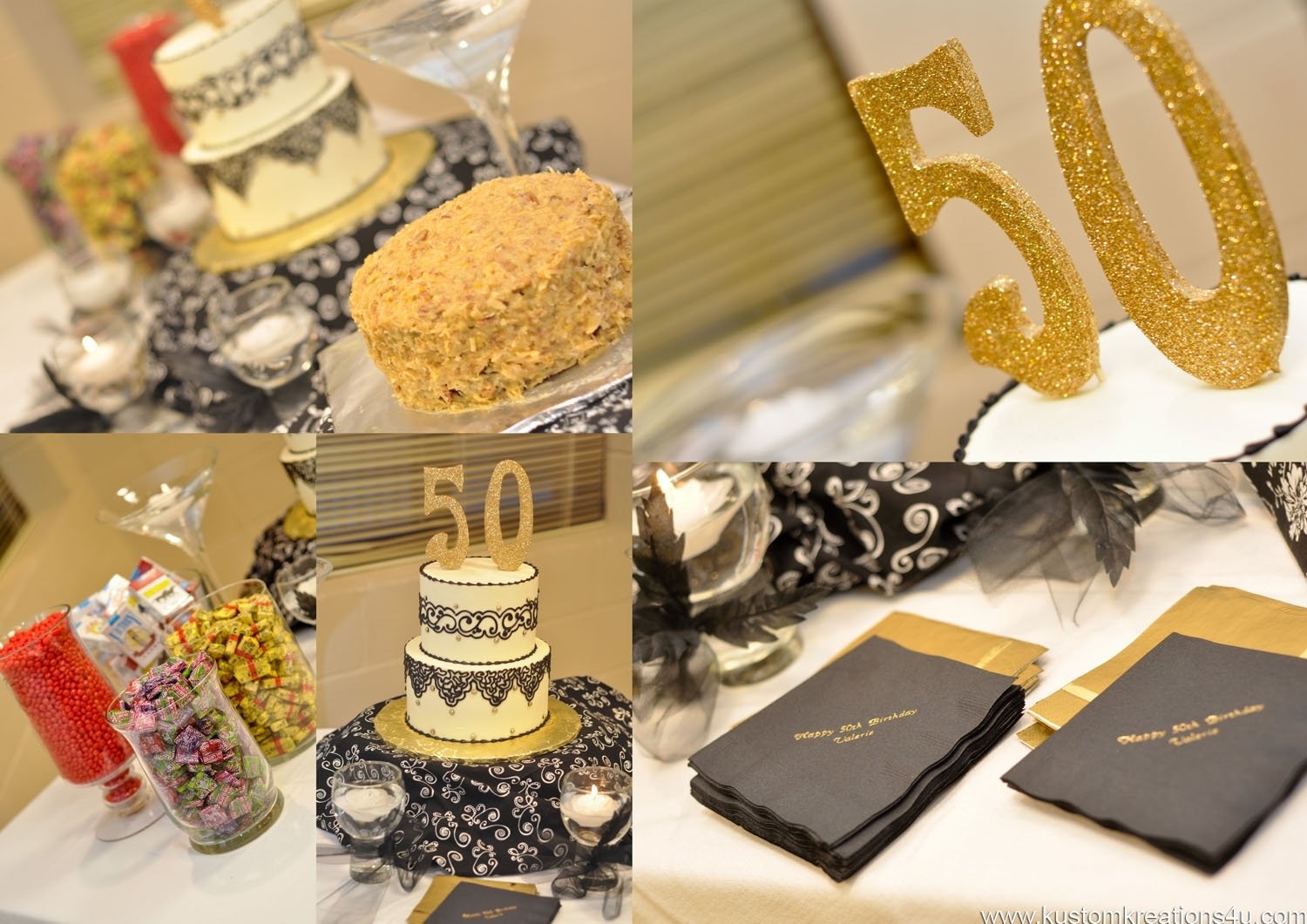 10 Stunning Ideas For 50Th Birthday Party black gold 20s theme 50th birthday celebration kustom kreations 2022