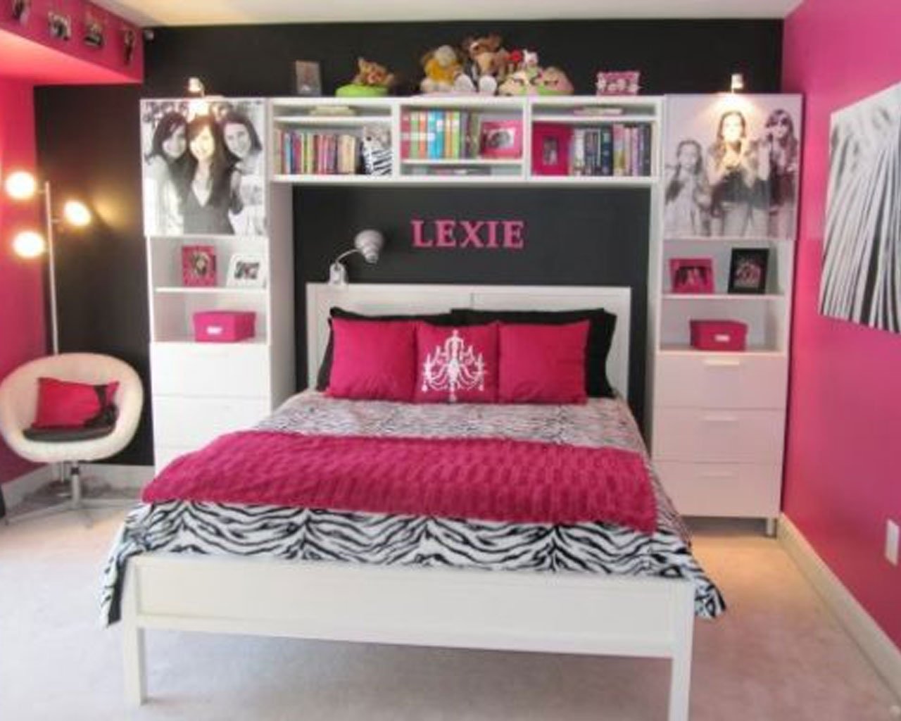 10 Most Recommended Pink Black And White Room Ideas black white pink bedroom idea decobizz 2 2022