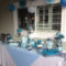 blue black and white baby shower candy table :) | baby showers in