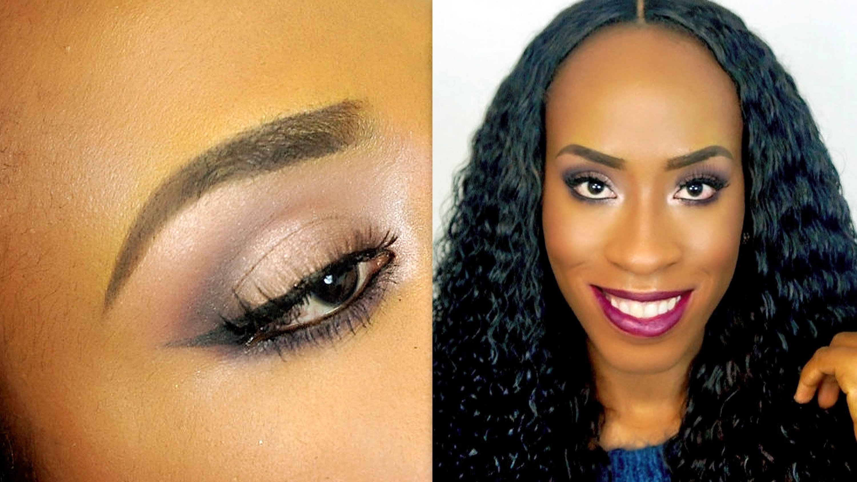 10 Famous Makeup Ideas For Black Women bronzed taupe eyes plum lips makeup tutorial on black women youtube 2022