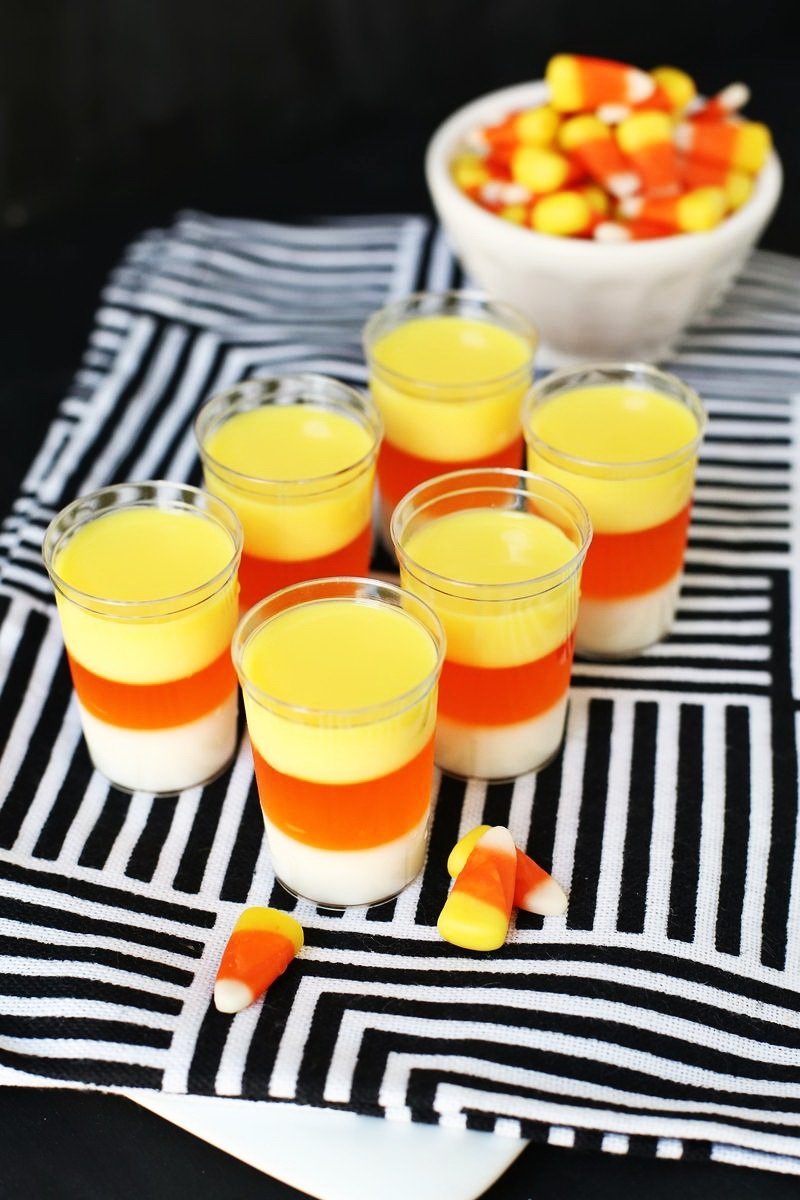 10 Ideal Food Ideas For Halloween Party candy corn jell o cocktail shot best cheap halloween 2 2022