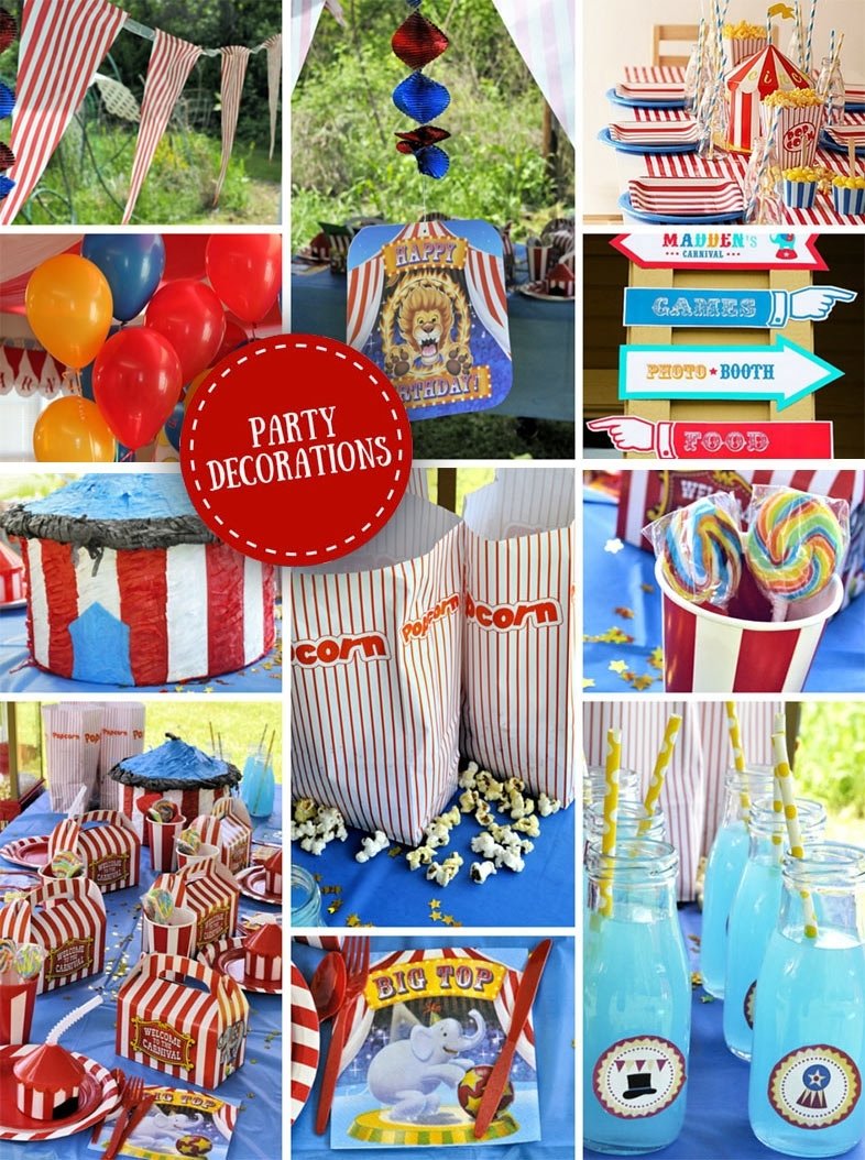 10 Attractive Carnival Theme Birthday Party Ideas carnival party ideas circus party ideas at birthday in a box 2 2023