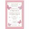 carter's baby girl baby shower invitations - butterfly &amp; flowers