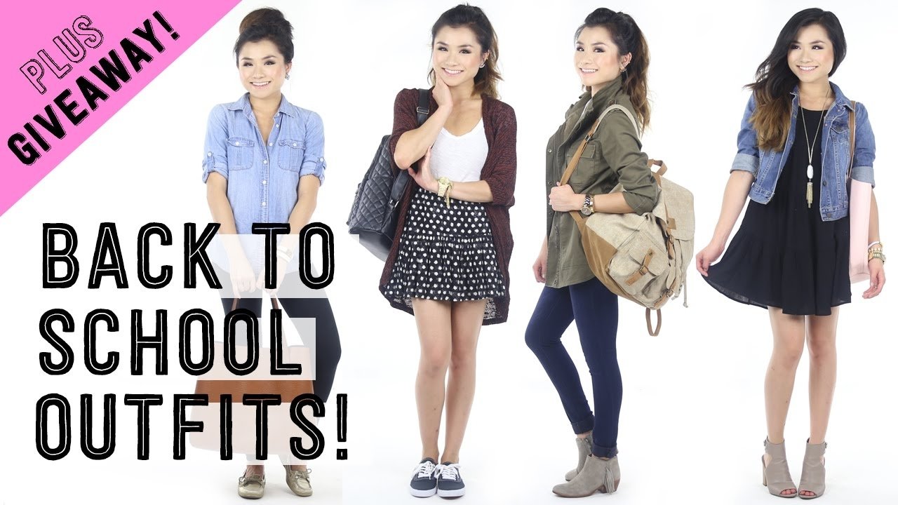 10 Most Popular Back To School Outfit Ideas For High School casual back to school outfit ideas giveaway collaboration 1 2022