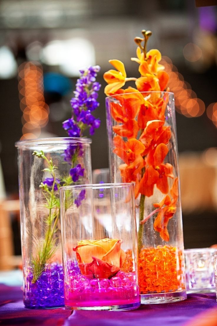 10 Best Purple And Orange Wedding Ideas casual picture of accessories for wedding table decoration using 2022