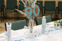 centerpieces for mom's 90th birthday | mom's 90th birthday