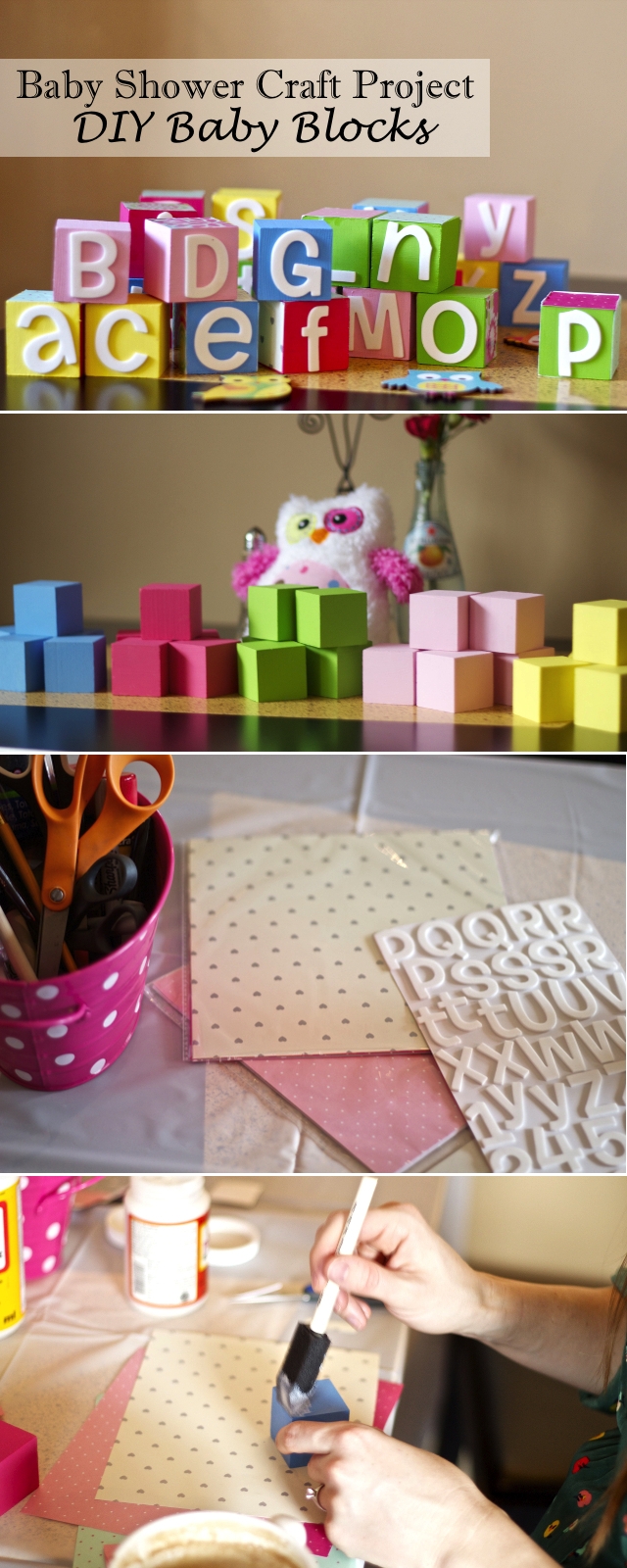 10 Nice Craft Ideas For Baby Shower chasing davies baby shower craft idea diy baby blocks gifts 1 2022