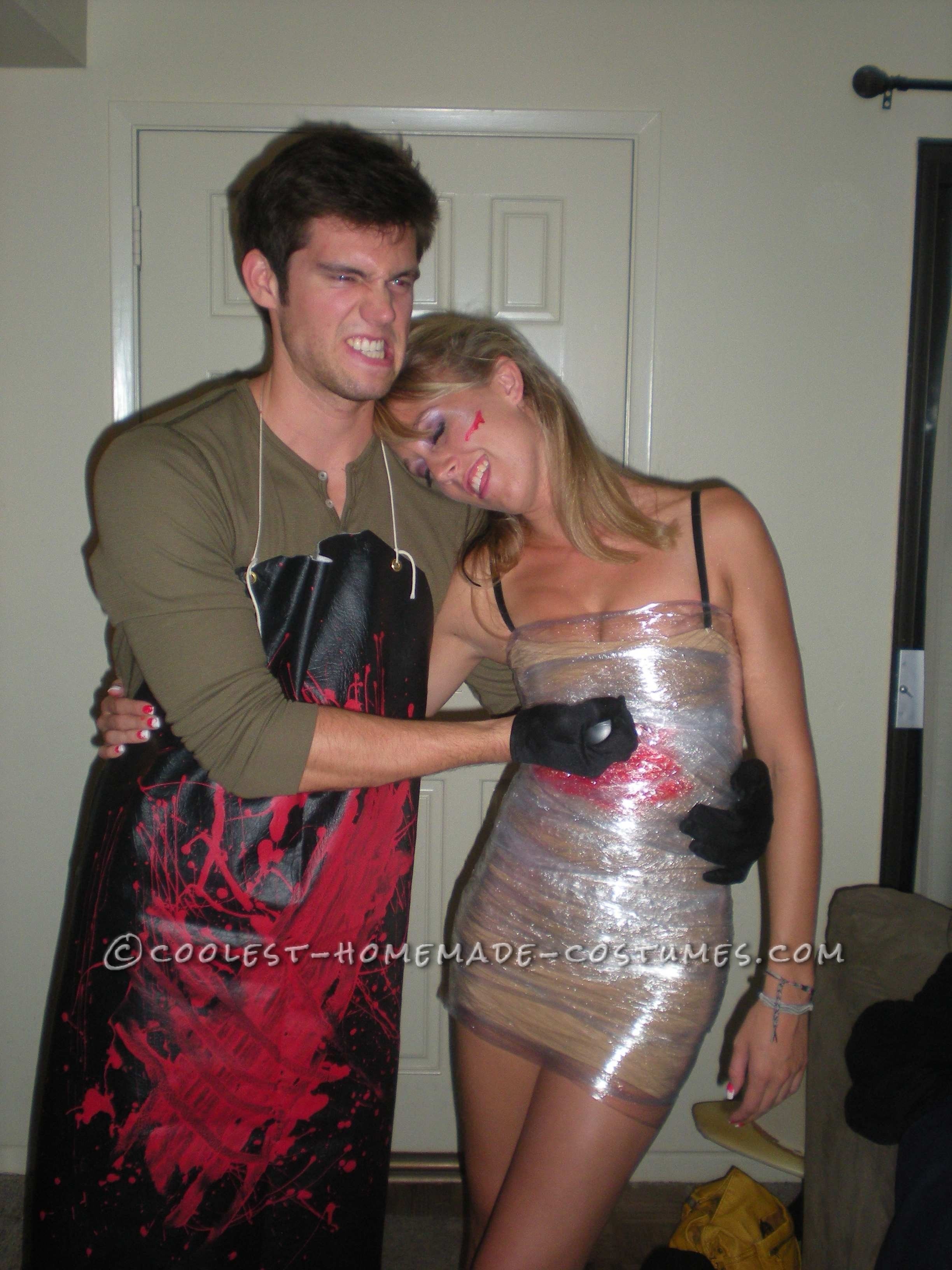 10 Most Recommended Couples Homemade Halloween Costume Ideas cheap and easy to make dexter couple costume 1 2022