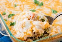 cheesy chicken and rice casserole - oh sweet basil