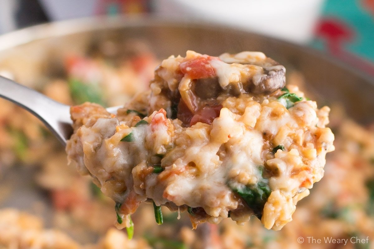 10 Wonderful Food Ideas For Dinner Tonight cheesy one pot sausage and rice the weary chef 2022