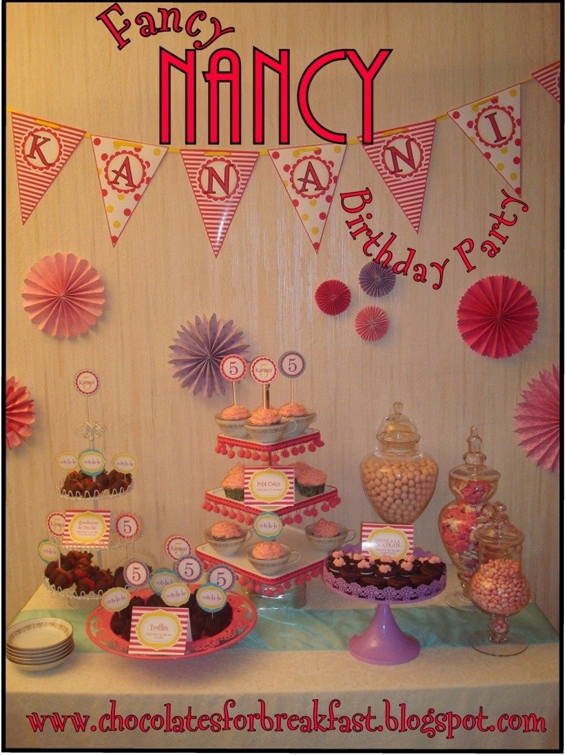 10 Wonderful Fancy Nancy Birthday Party Ideas chocolates for breakfast and other sweet somethings fancy nancy 2022