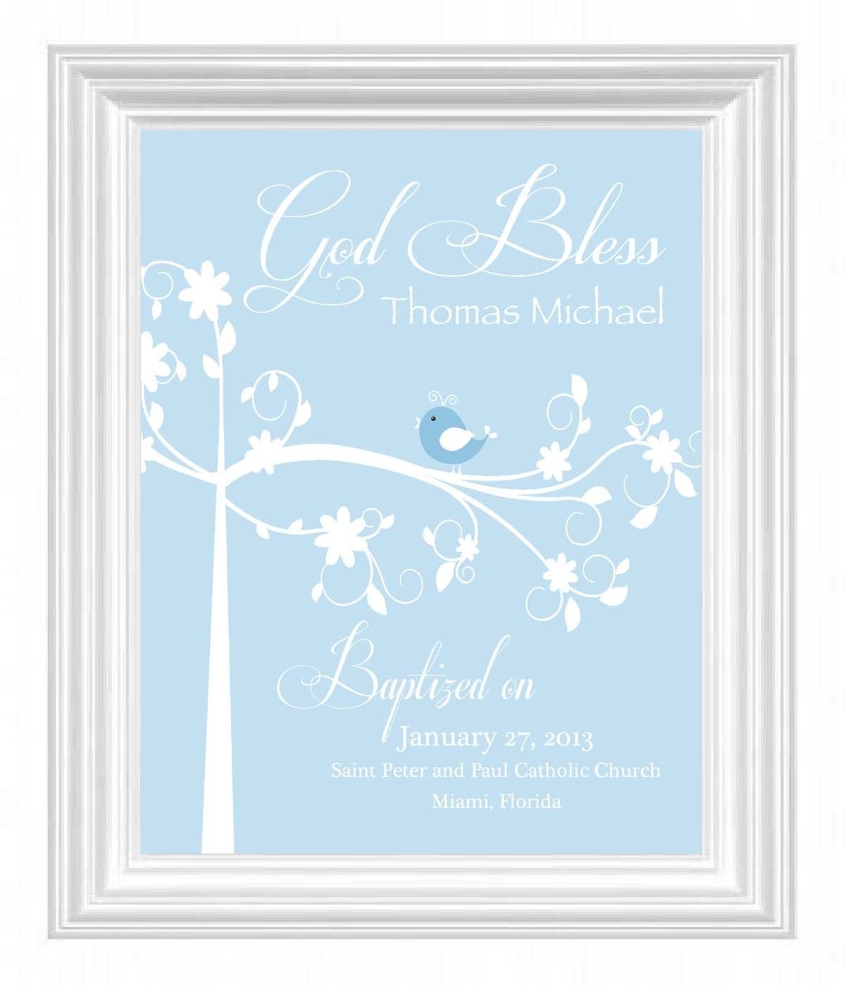 10 Most Recommended Christening Gift Ideas For Baby Boy christening gift baptism gift baby boy personalized print bird 2 2022