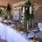 christmas buffet table decorations pictures | white banquet table
