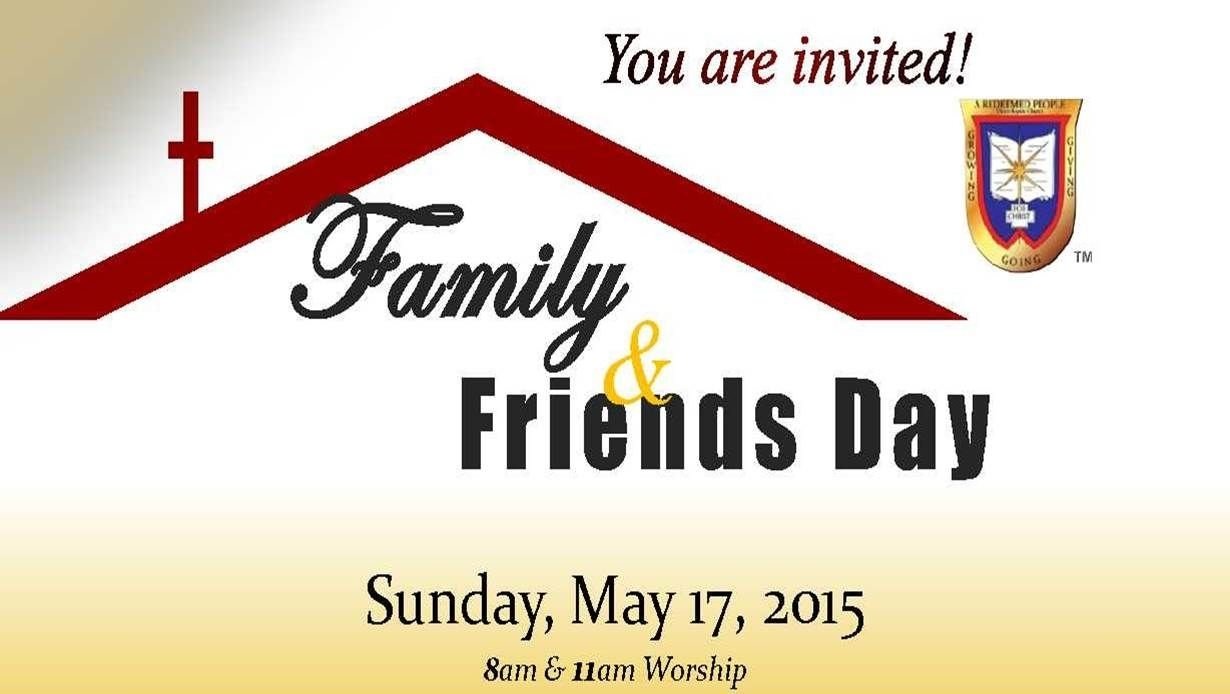 10 Fabulous Ideas For Family And Friends Day At Church church friends and family day invitation invite a friend family 2023