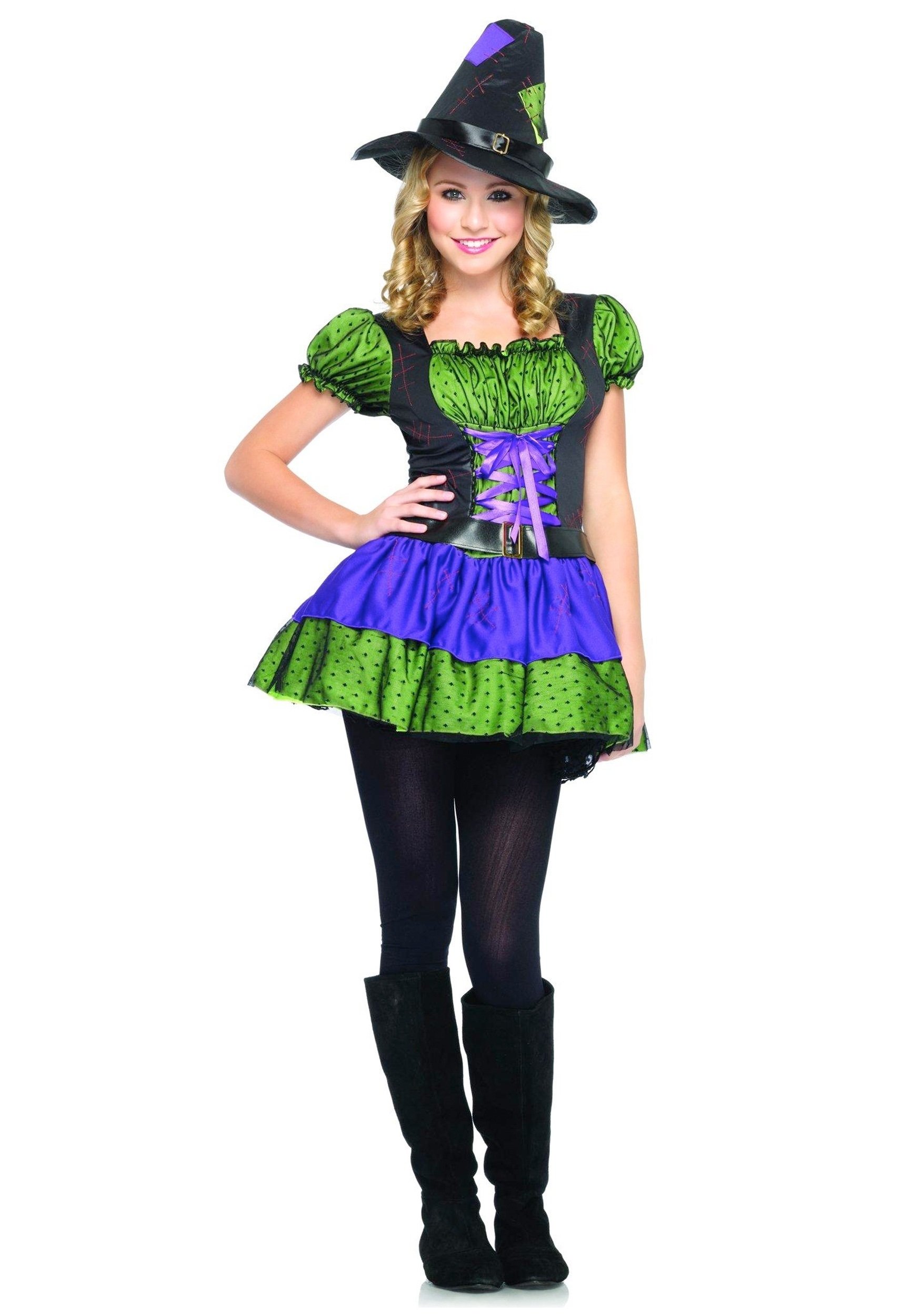 10 Elegant Halloween Costumes For Teens Ideas colorful teen witch costume 2022