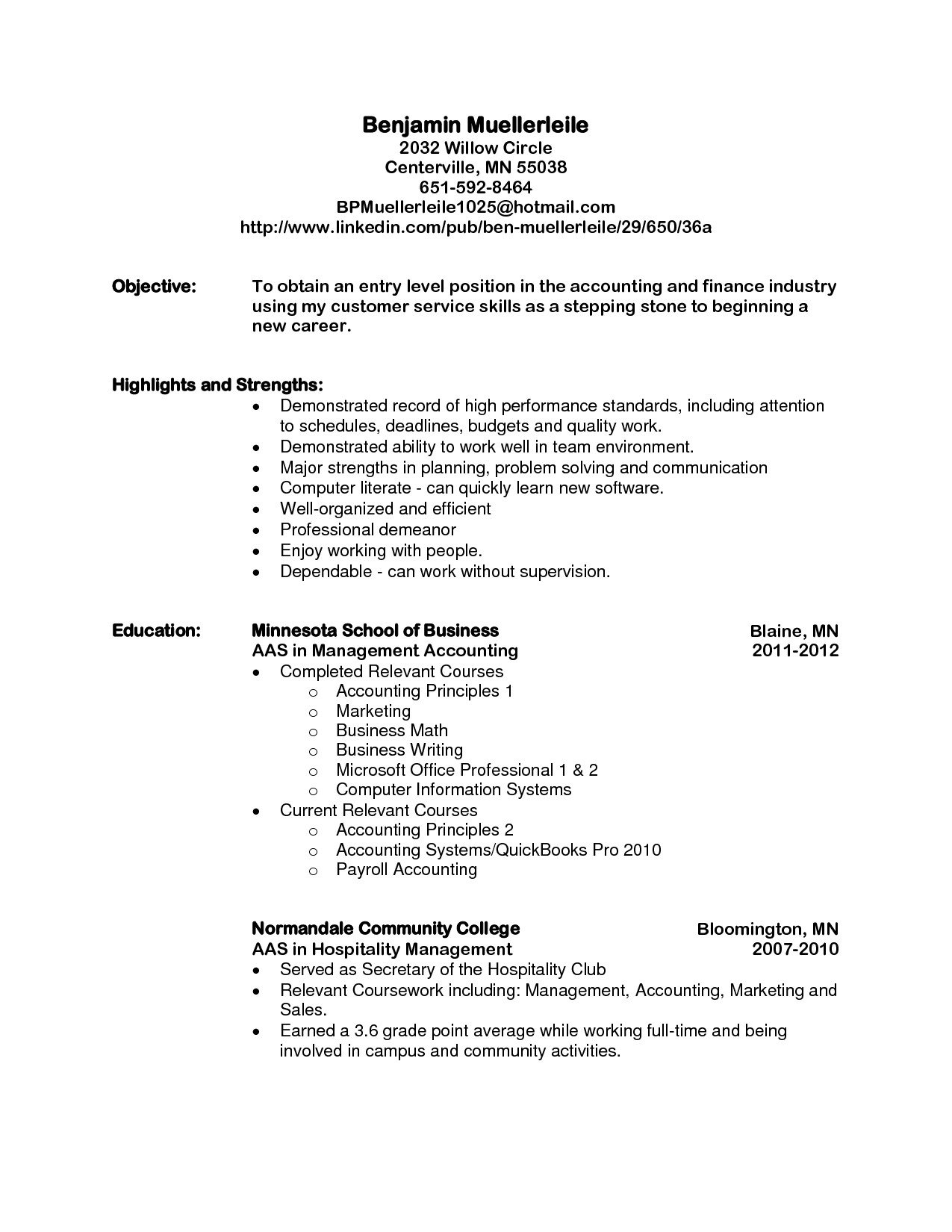 objective for community service resume
