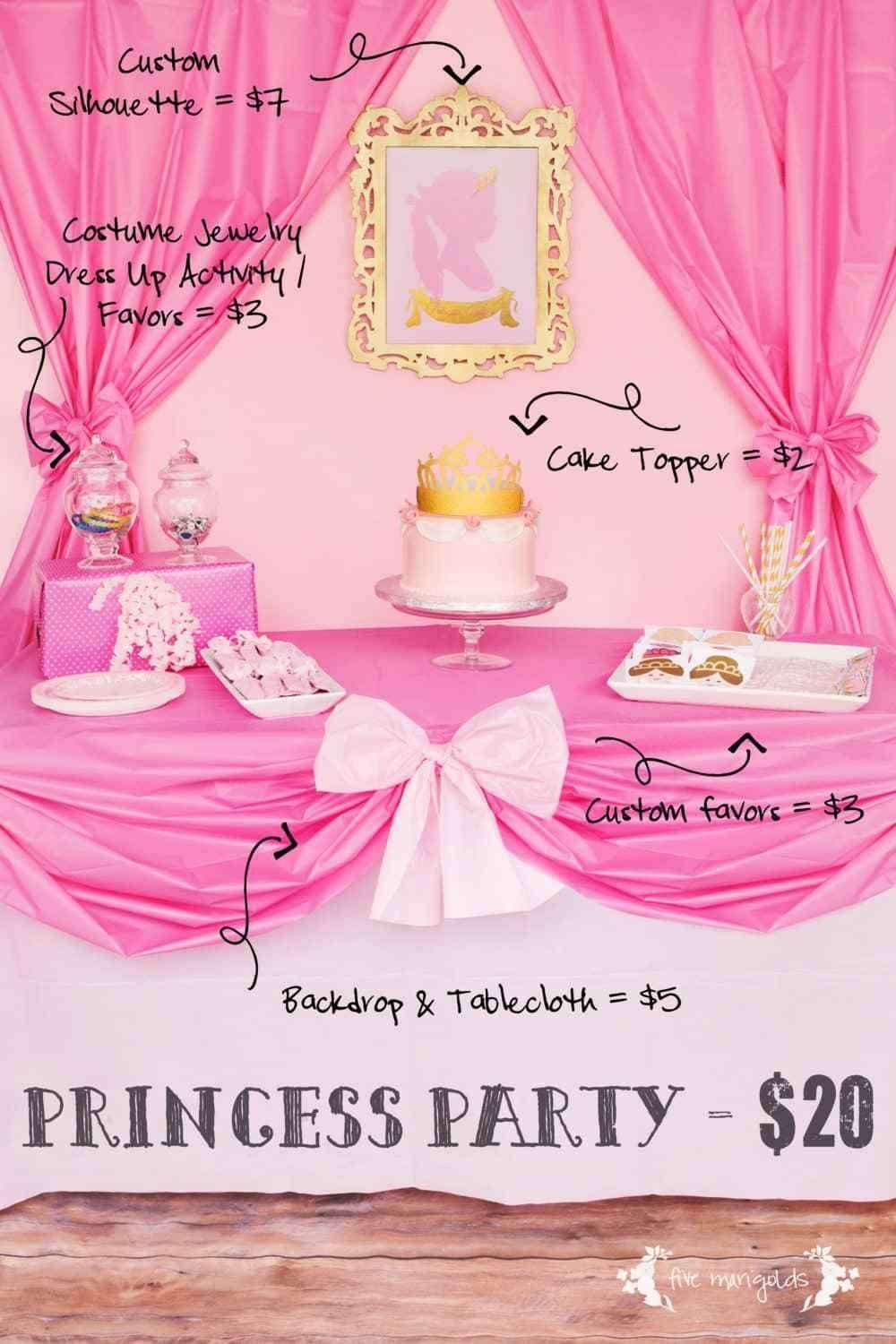 10 Unique Princess Party Ideas For 4 Year Old complete pink princess party for less than 20 princess birthday 2022