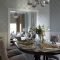 contemporary transitional french country dining room design photo