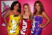 cool duct-tape four loko girl group costume