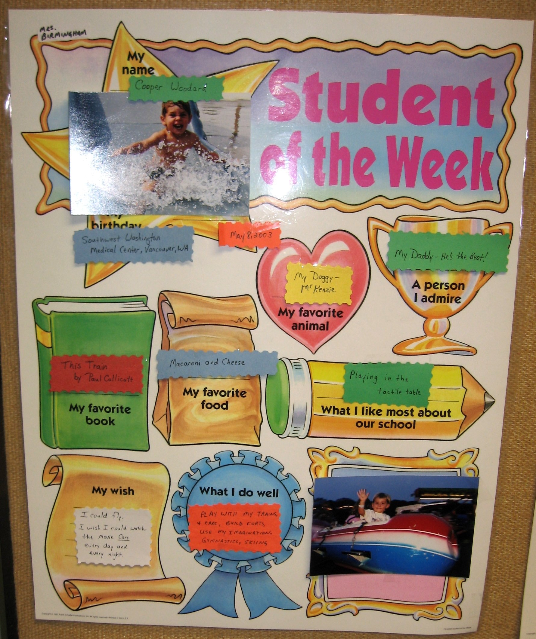 10 Awesome Student Of The Week Ideas cooper woodard photos 2007 25 april 2022