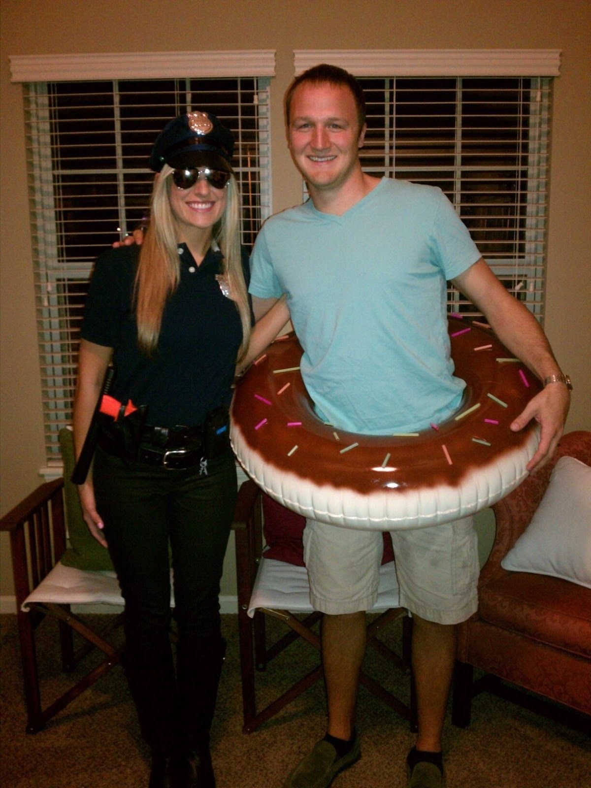 10 Unique Diy Couples Halloween Costume Ideas cop and donut tired of the sexy policewoman costume bring a whole 13 2022