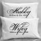 couples pillow cases - custom personalized - wifey hubby wife