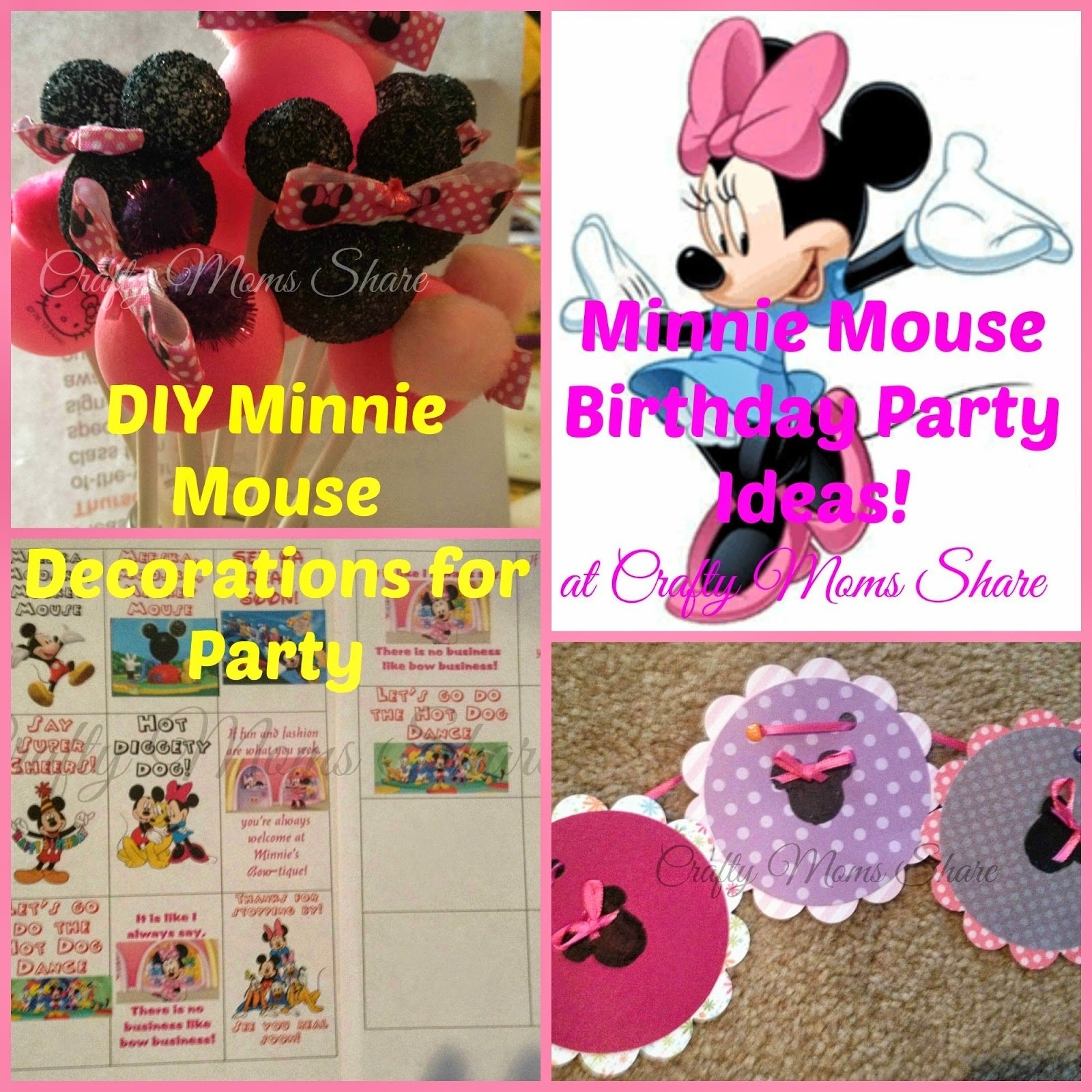 10 Famous Minnie Mouse Party Ideas Homemade crafty moms share minnie mouse birthday party diy decorations 3 2023